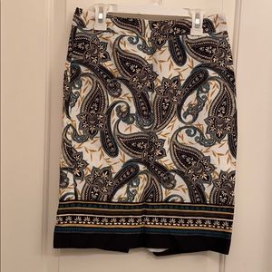 Multi-colored Van Heusen skirt.